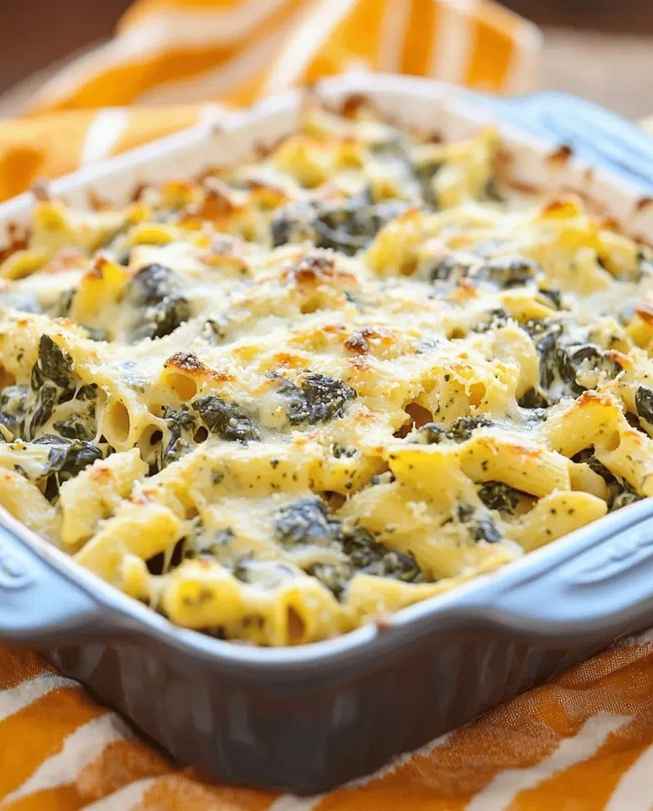 Einfacher Nudelauflauf Mit Rahmspinat Gelingt Immer image 2