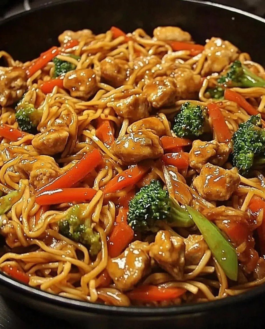 Gebratene Nudeln Mit Hähnchenfleisch Schnell Kochen Lernen image 2