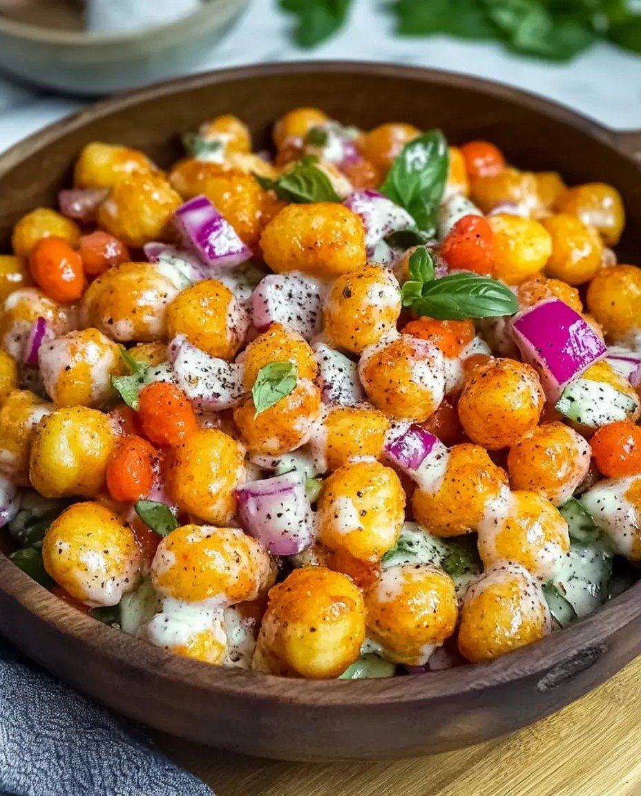 Knuspriger Crunchy Gnocchi Salat für schnelle Genussmomente - kochenblog.com image 2