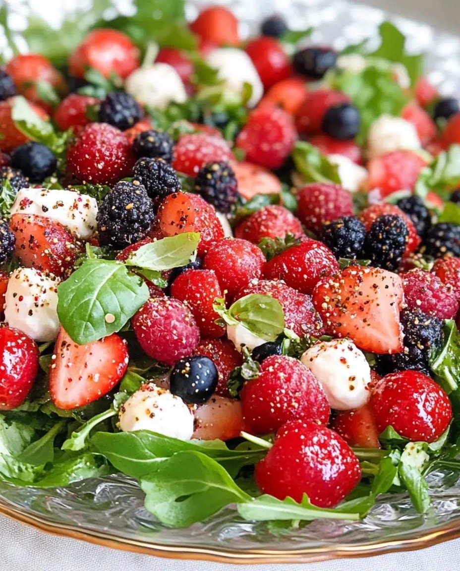 Köstlicher Feldsalat mit Beeren und cremigem Erdbeerdressing - kochenblog.com image 2
