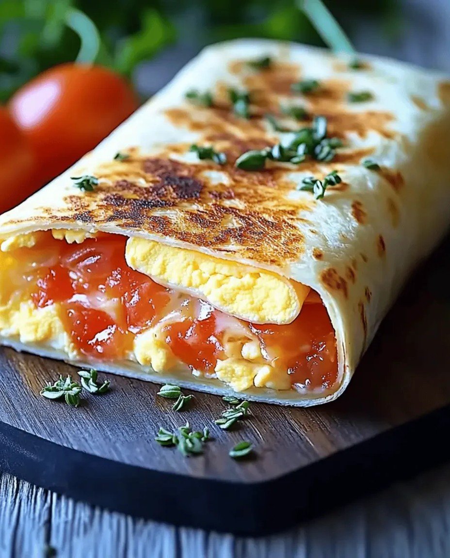 Schneller Frühstücks-Wrap mit Ei und Käse image 2